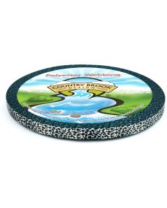 The webbing features a black-and-white spotted pattern resembling a leopard or cheetah print, giving it a classic animal-print look.