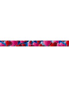 1/2 Inch Floating Hearts Photo Quality Polyester Closeout