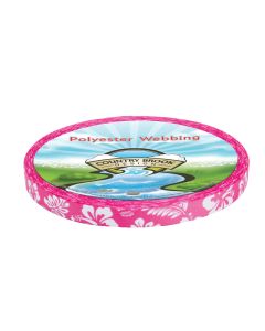 1/2 Inch Pink Hawaiian Photo Quality Polyester