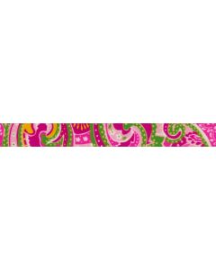 1/2 Inch Pink Paisley Photo Quality Polyester