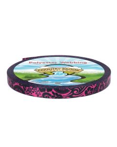 Black polynesian tattoo artwork on pink background 