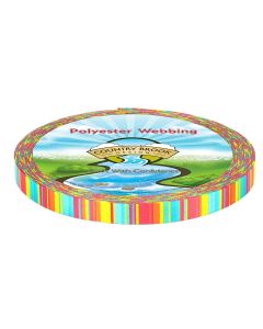 Vibrant stripes of teal, orange, yellow, and coral all combined together to form colorful stripes 