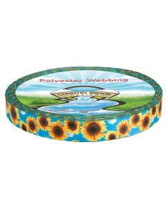 1 Inch Sunflowers Photo Quality Polyester