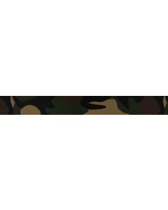 Military style camouflage printed onto polyester webbing