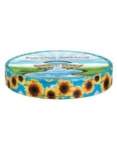 1 Inch Sunflowers Reflective Polyester Webbing