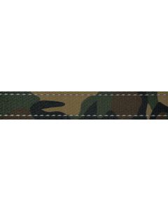 5/8 Inch Woodland Camo Reflective Polyester Webbing Closeout