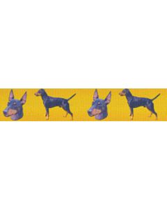 5/8 Inch Manchester Terrier Grosgrain Ribbon Closeout, 2 Yards