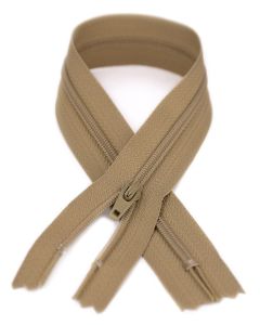 YKK® #3 Lightweight Closed-End Zipper, 13.5 Inch Length, Aztec Beige 896