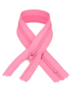 YKK® #3 Lightweight Closed-End Zipper, 13.5 Inch Length, Holiday Pink 515