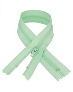 YKK® #3 Lightweight Closed-End Zipper, 7 Inch Length, Mini Mint Green 871