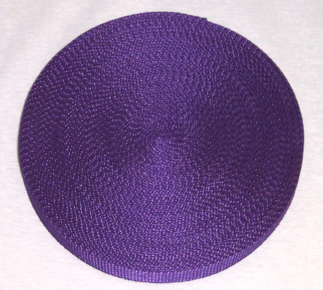 Inch 25 Yards Purple Polypro Webbing  