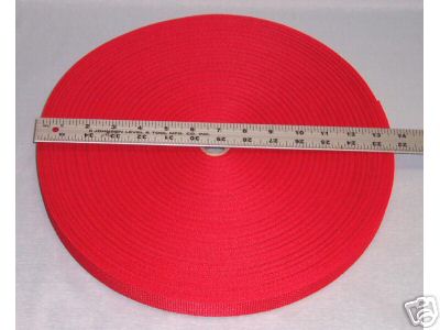 Inch 100 Yards Red Polypro Webbing  