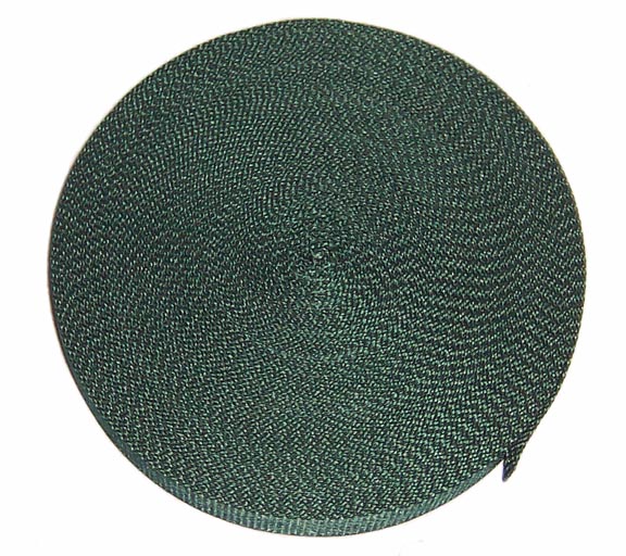 Inch 25 YDS Green Heavy Polypro Webbing  