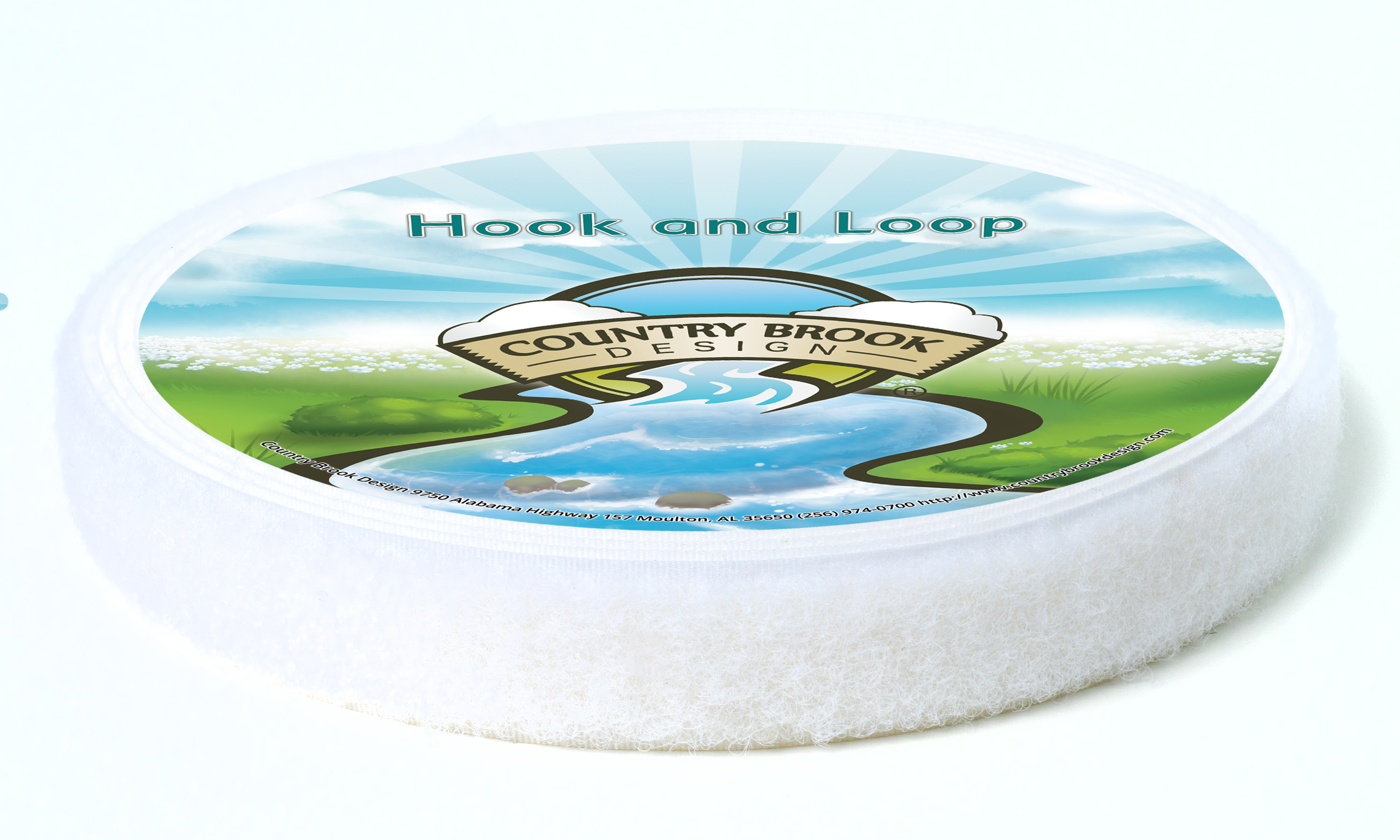 Country Brook Design® 3/4 Inch White Sew on Loop Only, 10 Yards