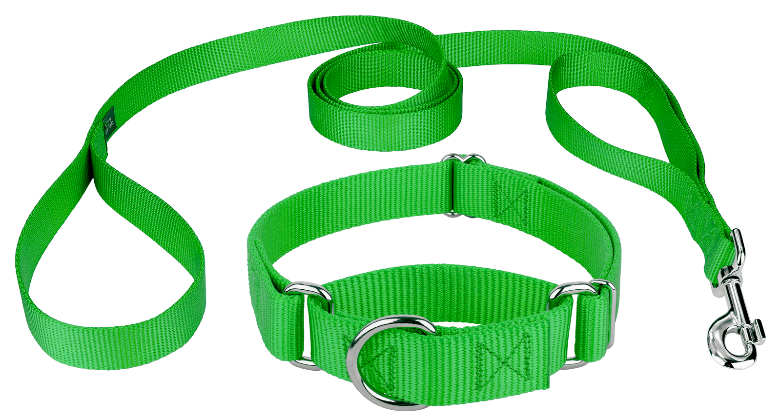 Country Brook Design® Martingale Heavyduty Nylon Dog Collar/Double Handle Leash