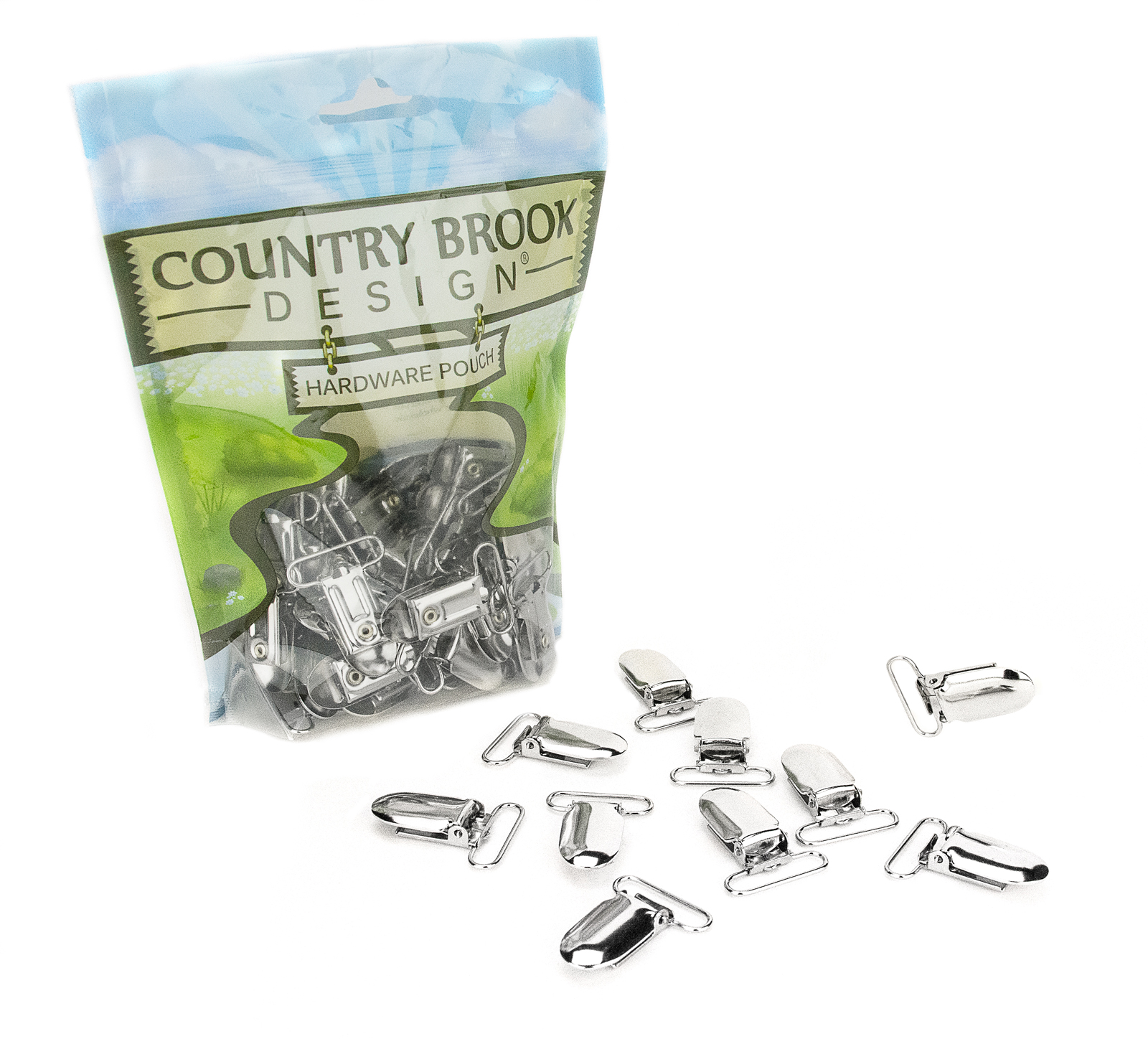 Country Brook Design® 1 Inch Suspender Clips, 25 Pack