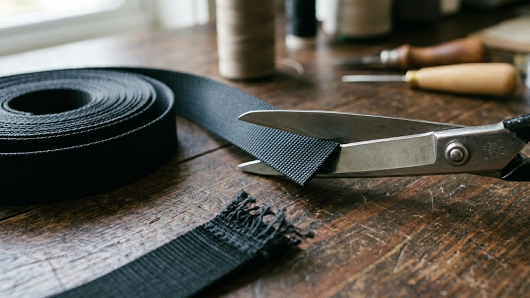 Cutting nylon webbing