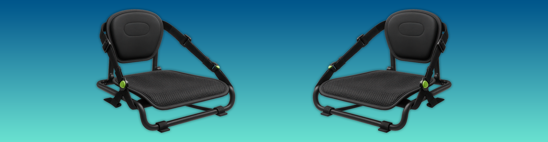 Black kayak seats