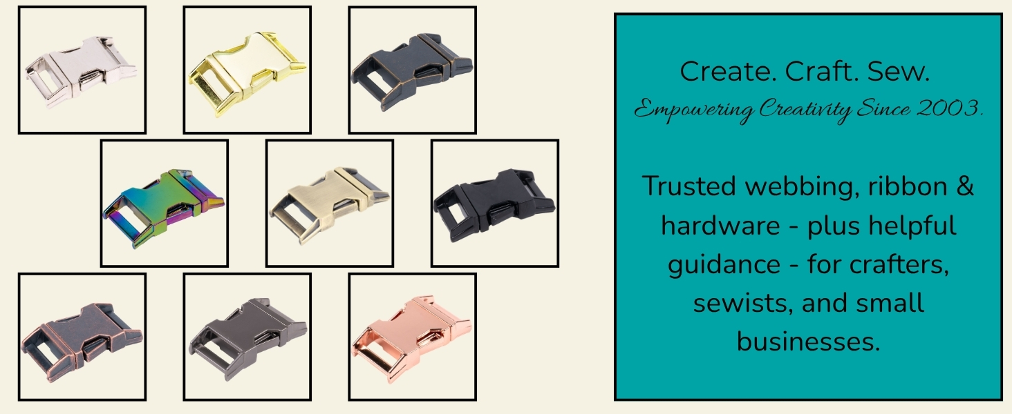 Showing all different buckle finishes