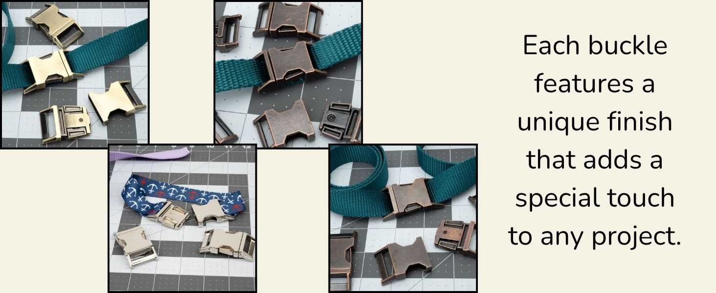 Examples of how to use each buckle