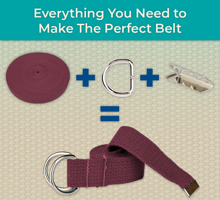 Belt webbing and hardware banner