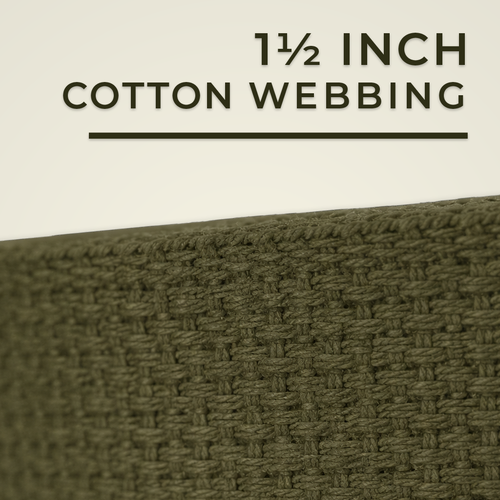 1 and a half inch cotton webbing product button