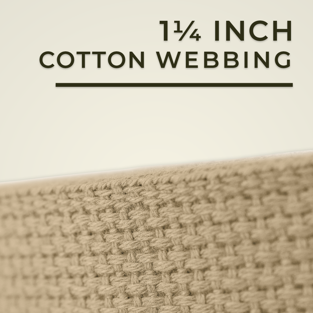 1 and one fourths inch cotton webbing product button