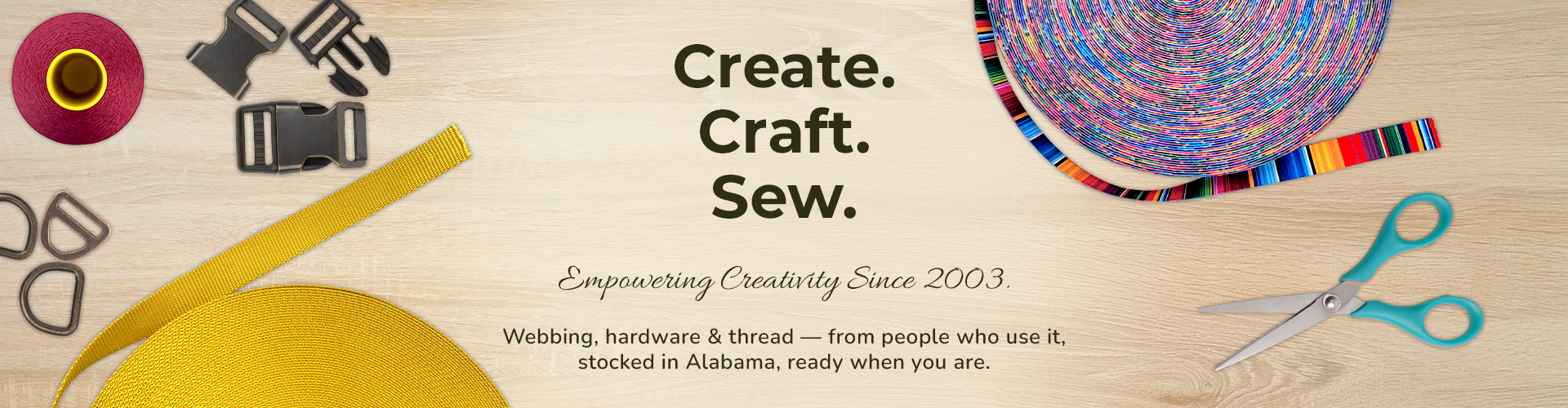 Create. Craft. Sew. Empowering Creativity Since 2003.
