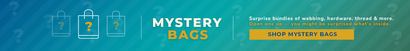 Mystery bags, All $5 Each, Webbing, hardware, thread & more &mdash; surprise bundles at one unbeatable price.