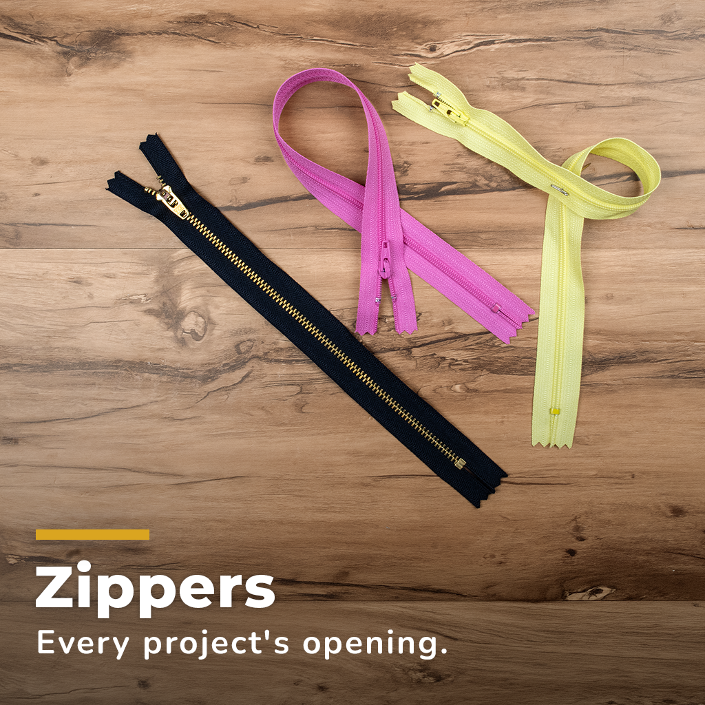 Zippers. Photo of a colorful fan of zippers.