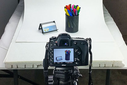 A behind the scenes look into taking product photos