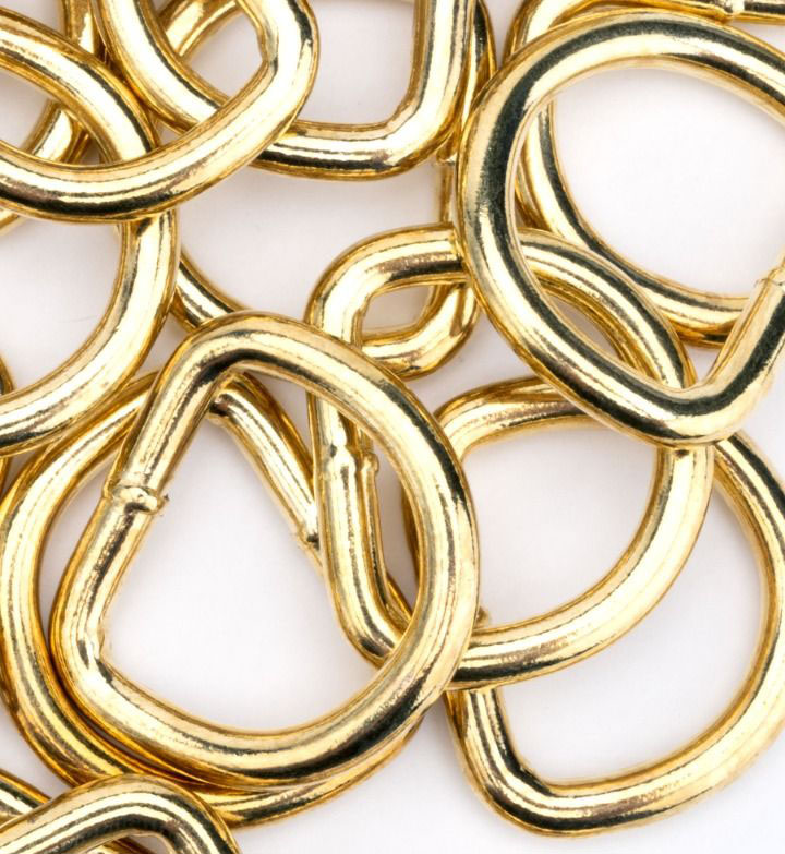 gold d-rings